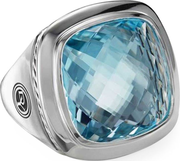 David Yurman Albion Blue Topaz Statement Ring