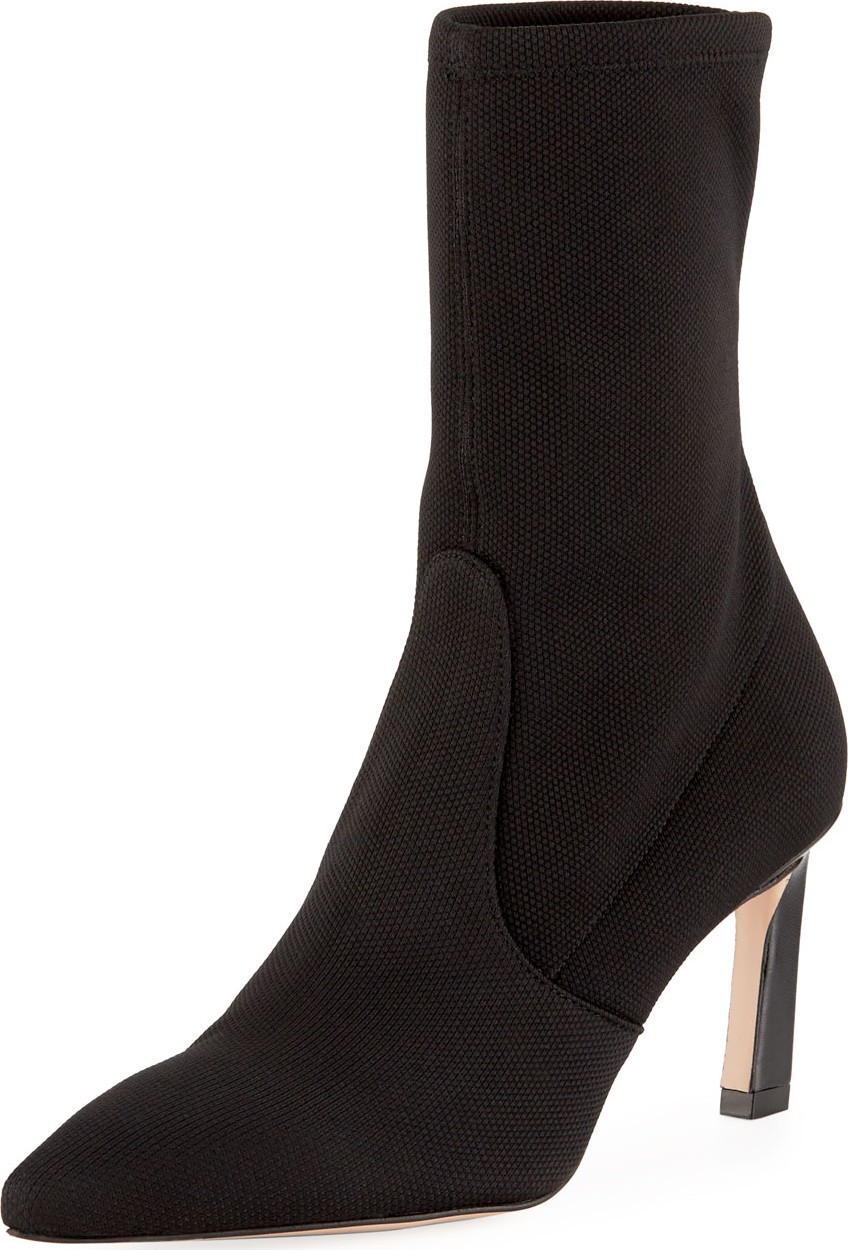 Stuart Weitzman Rapture 75mm Knit Sock Bootie