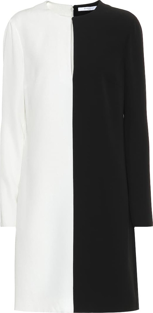 Givenchy Two-tone crêpe dress