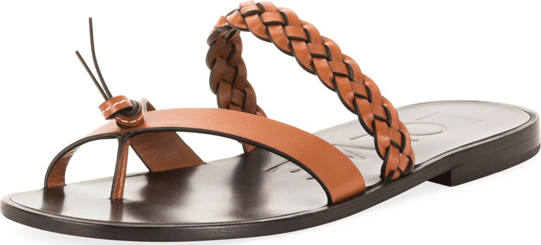 LOEWE x Paula's Ibiza Braided Flat Sandals