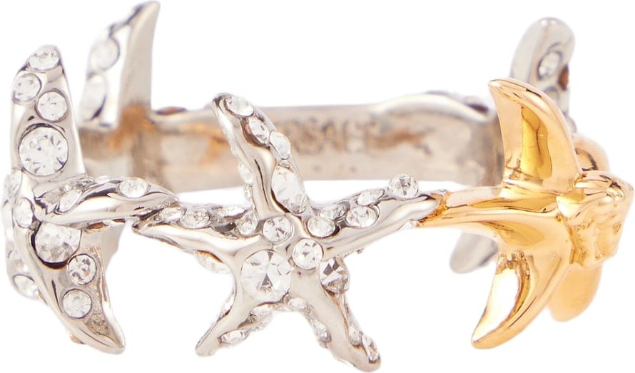 Versace - Barocco Sea crystal-embellished ring