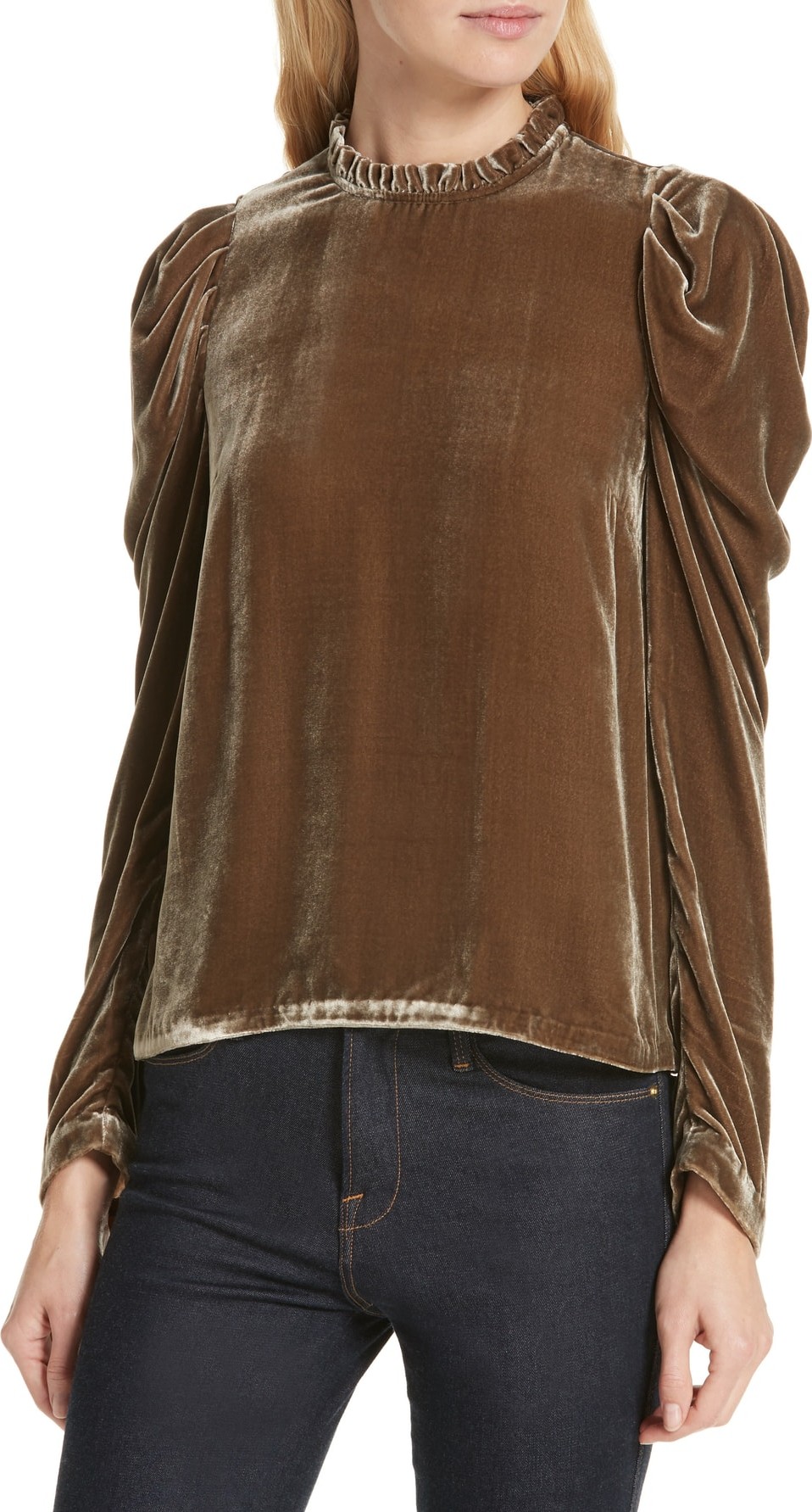 Ulla Johnson Giles Velvet Blouse