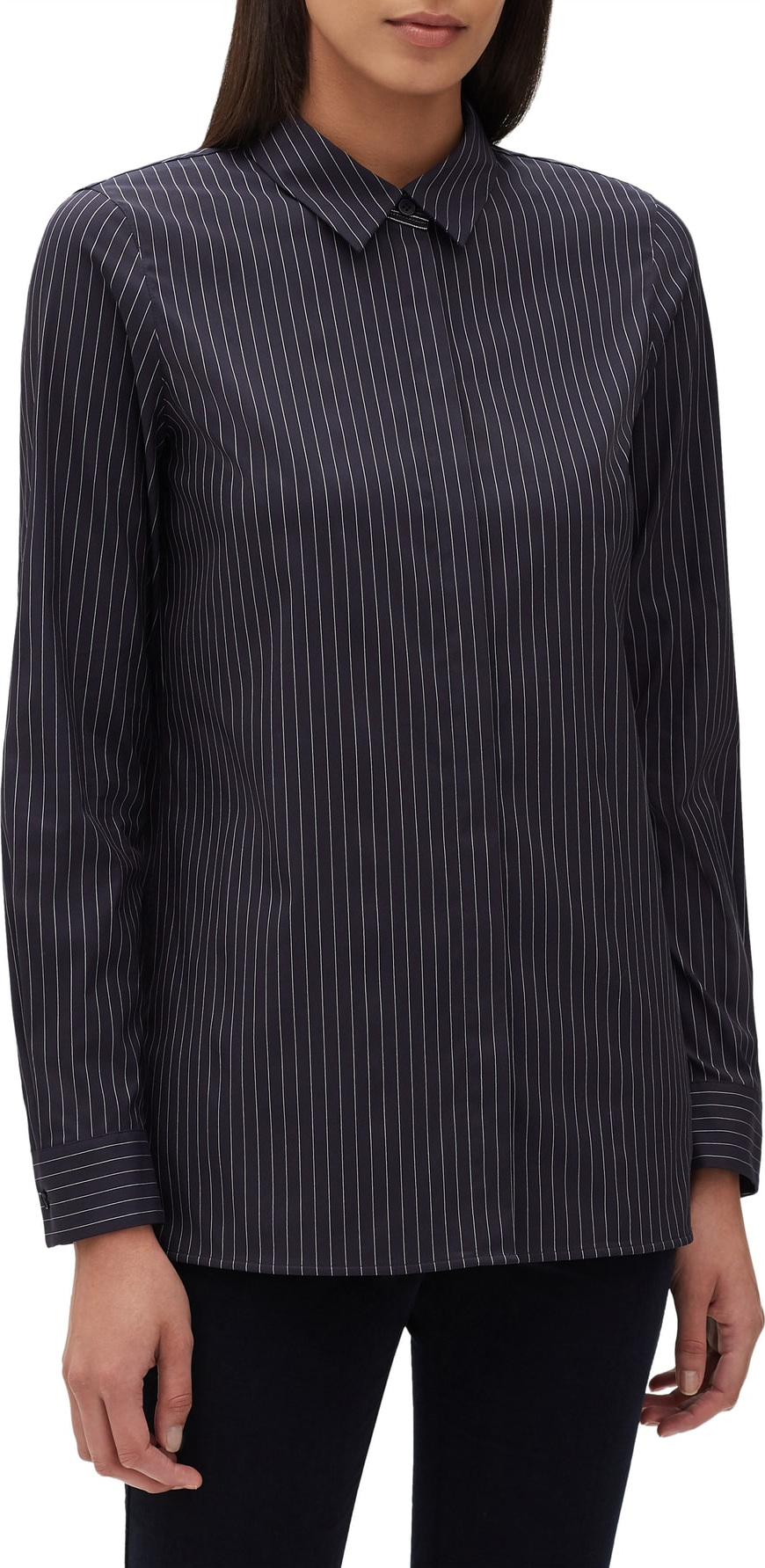 Lafayette 148 New York Bray Stanford Stripe Blouse