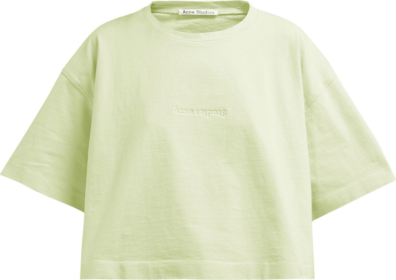 Acne Studios Cylea logo-embossed cropped T-shirt