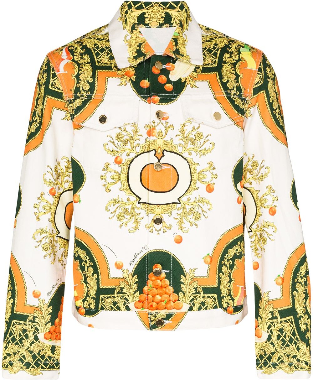 CASABLANCA Les Oranges print denim jacket