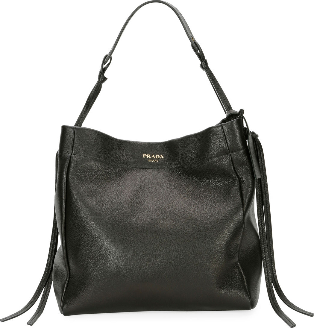 Prada Metallic Cervo Large Tote Bag