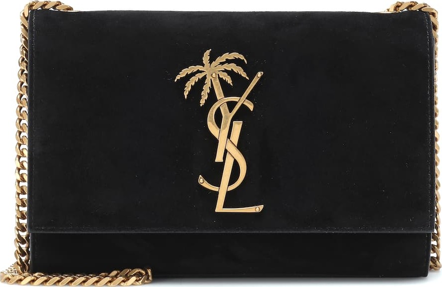 Saint Laurent Small Kate velvet shoulder bag