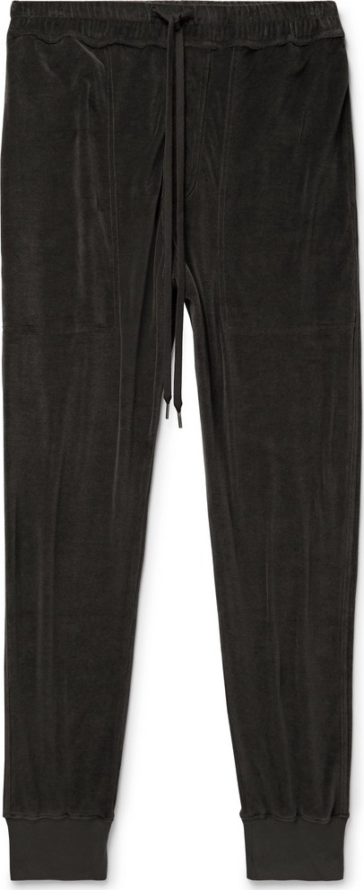 TOM FORD Slim-Fit Tapered Cotton-Blend Velour Sweatpants