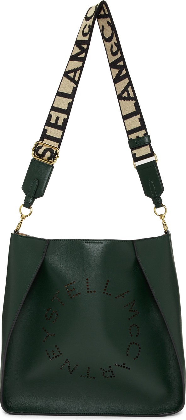 Stella McCartney Green Mini Logo Crossbody Bag