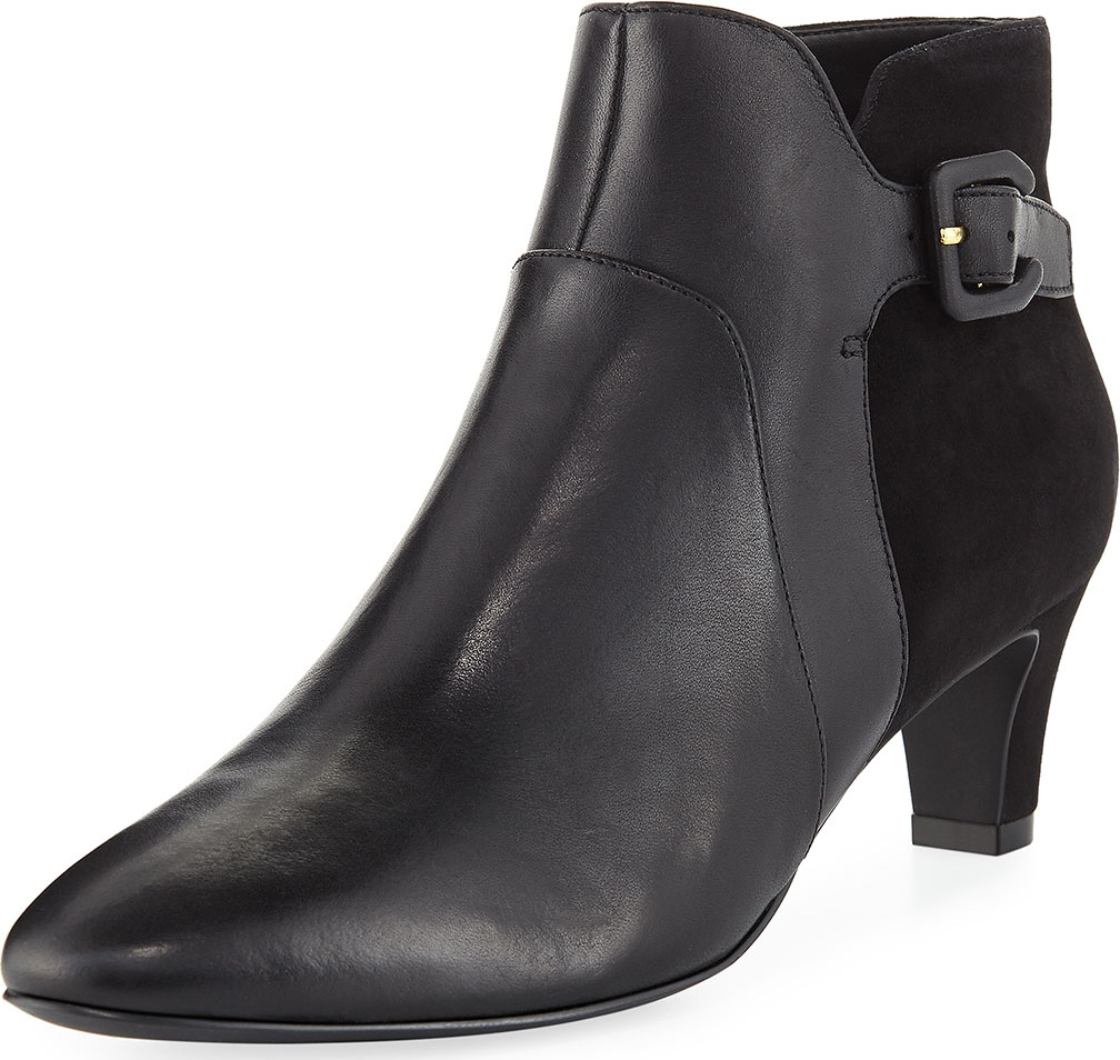 Cole Haan Sylvia Grand Waterproof Leather/Suede Booties