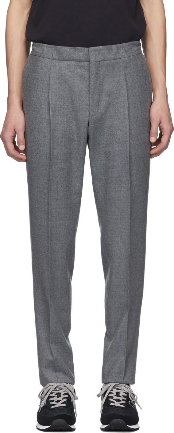 Z Zegna Grey Drawstring Trousers