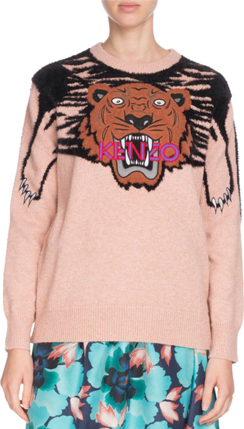KENZO Claw Tiger Logo Crewneck Sweater