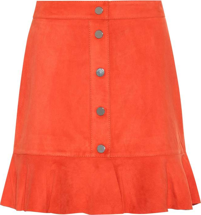 Ganni Suede miniskirt