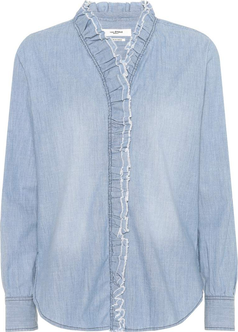 Isabel Marant Etoile Lawendy cotton chambray shirt