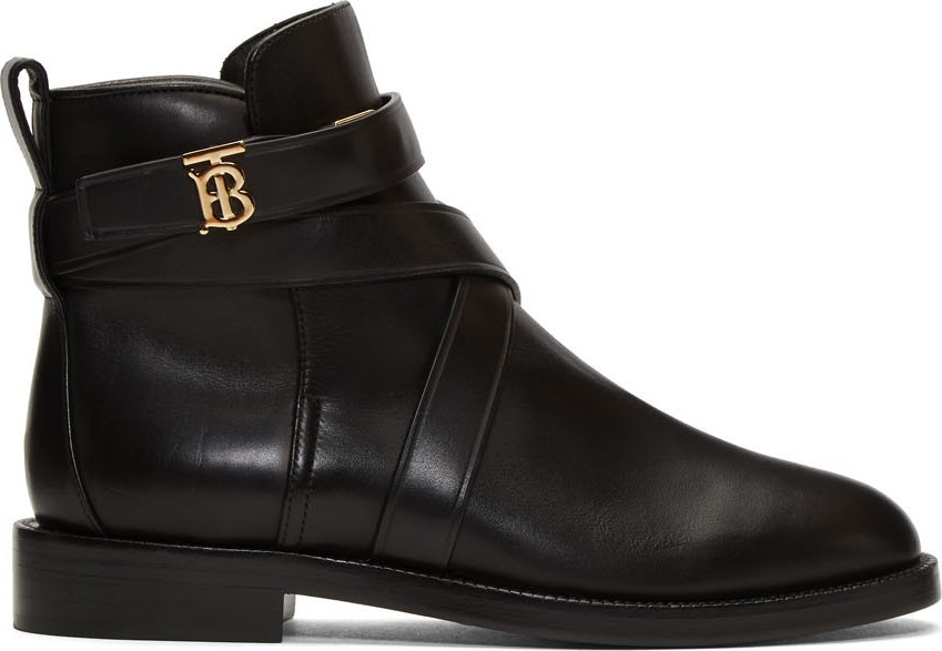 Burberry London England Black Pryle TB Boots