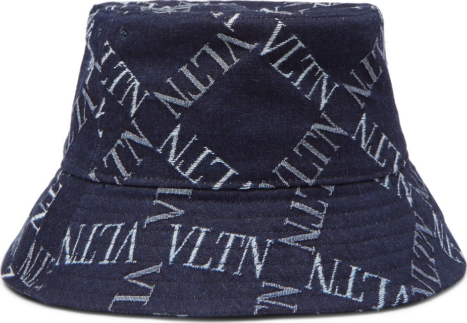 Valentino Valentino Garavani Logo-Print Denim Bucket Hat