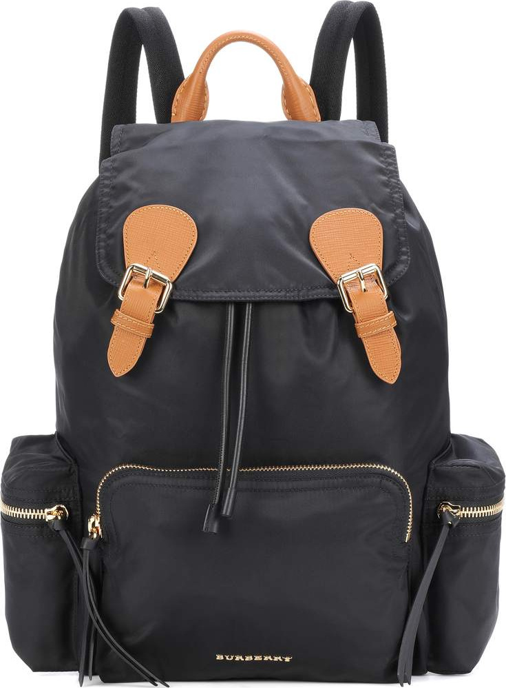 Burberry London England The Large leather-trimmed backpack
