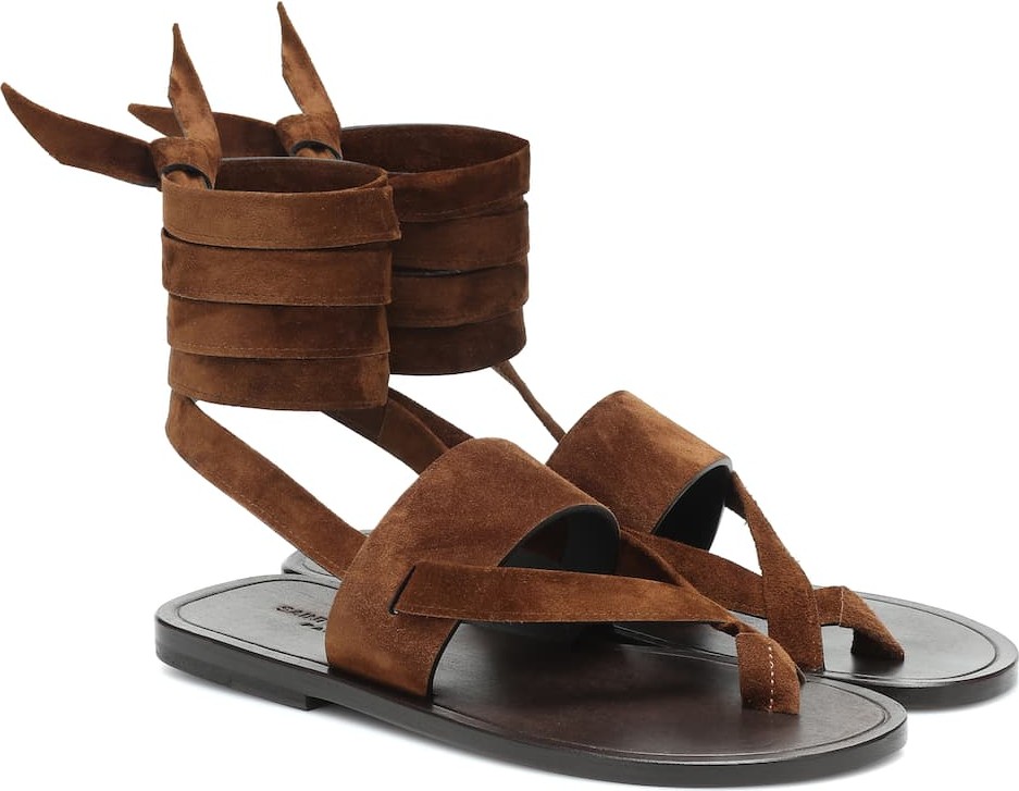Saint Laurent Culver suede sandals