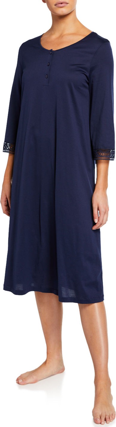 Hanro Malene 3/4-Sleeve Nightgown
