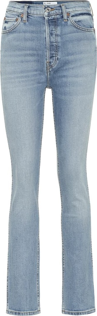 RE/DONE Double Needle high-rise slim jeans