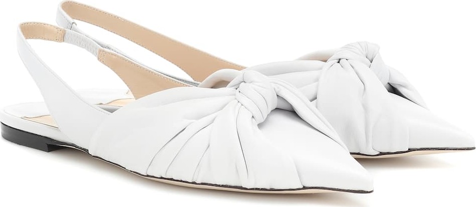 Jimmy Choo Annabell leather slingback flats