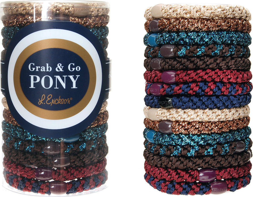 L. Erickson Grab & Go Pony Ponytail Holders in Tube