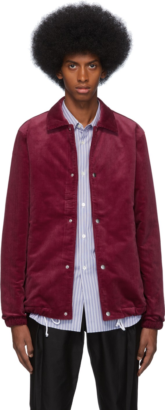 Comme Des Garcons Red Corduroy Jacket