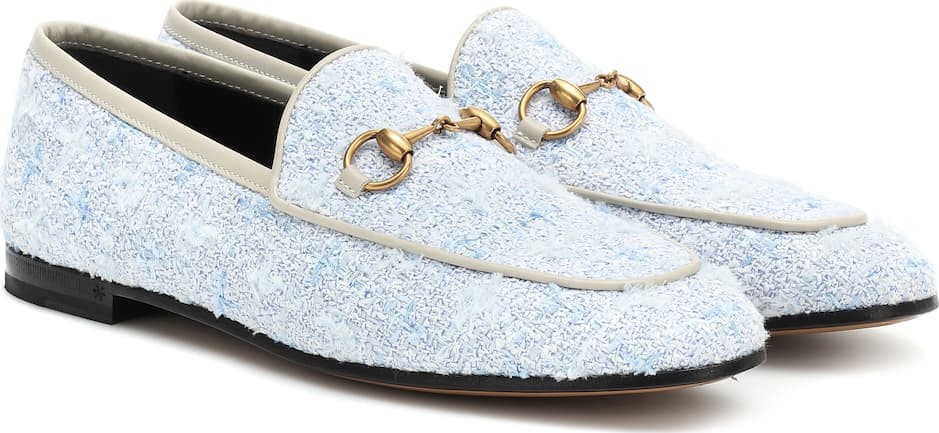 Gucci Jordaan tweed loafers