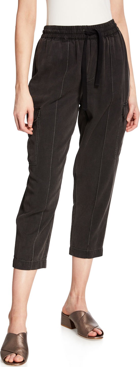 ATM Anthony Thomas Melillo Cropped Pull-On Cargo Pants