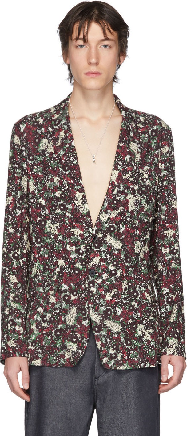 Dries Van Noten Multicolor Boxing Blazer