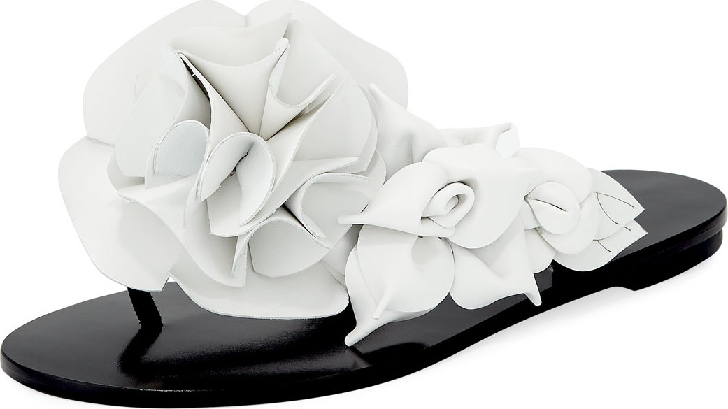Sophia Webster Jumbo Lilico Flower Flat Slide Sandal