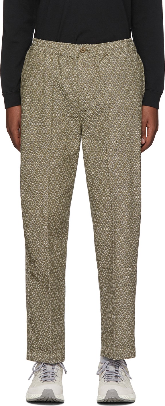 Stussy Green Bryan Diamond Trousers