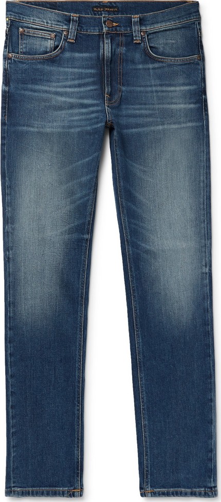 Nudie Jeans Lean Dean Slim-Fit Tapered Organic Stretch-Denim Jeans