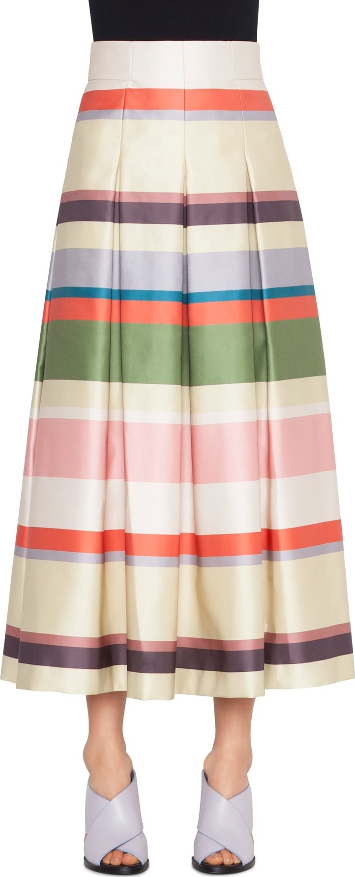 Akris Punto Memphis Glass Stripe Skirt
