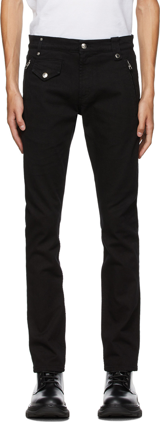Alexander McQueen - Black Biker Jeans Alexander McQueen - Black Biker Jeans