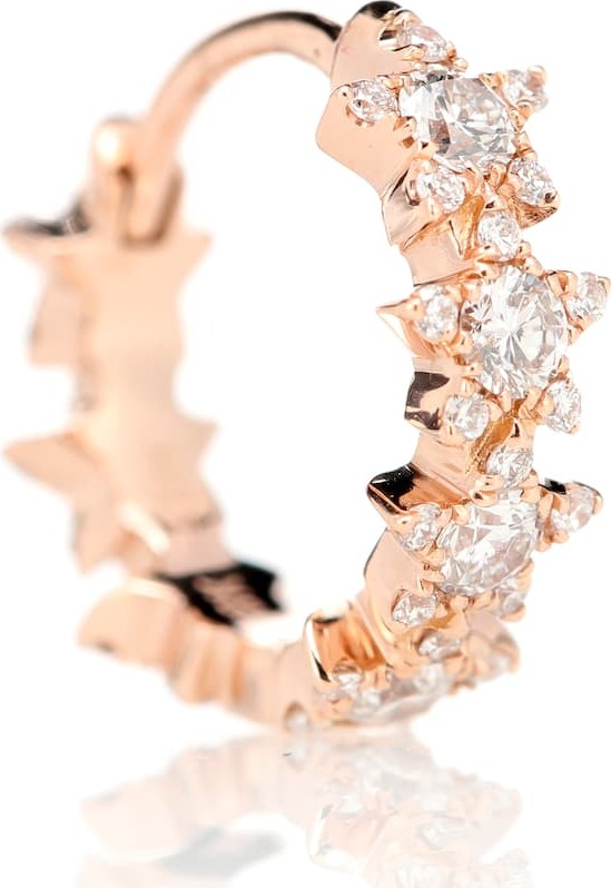 Maria Tash 8mm Diamond Constellation Eternity Ring 18kt rose gold and diamond earring