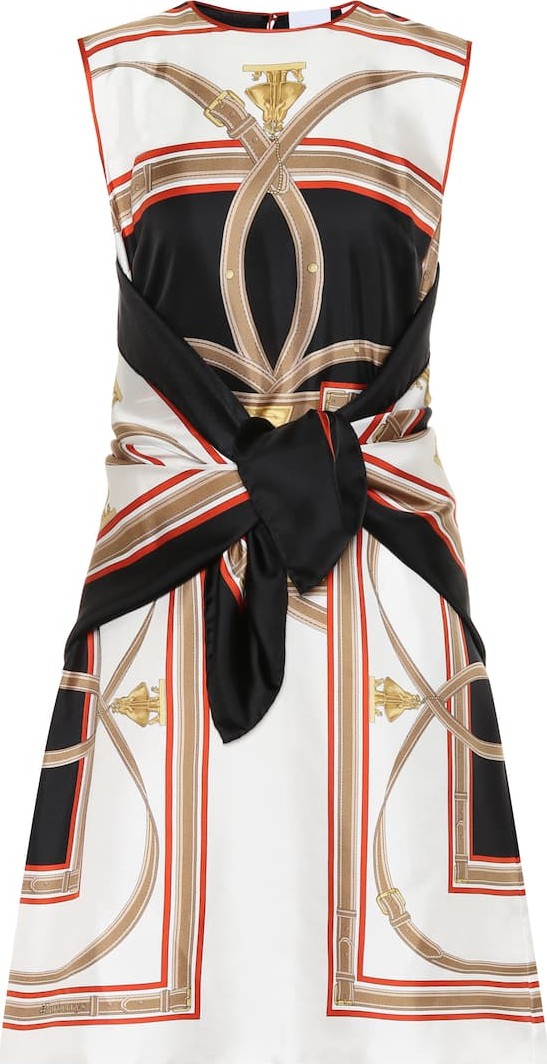Burberry London England Archive Scarf silk minidress