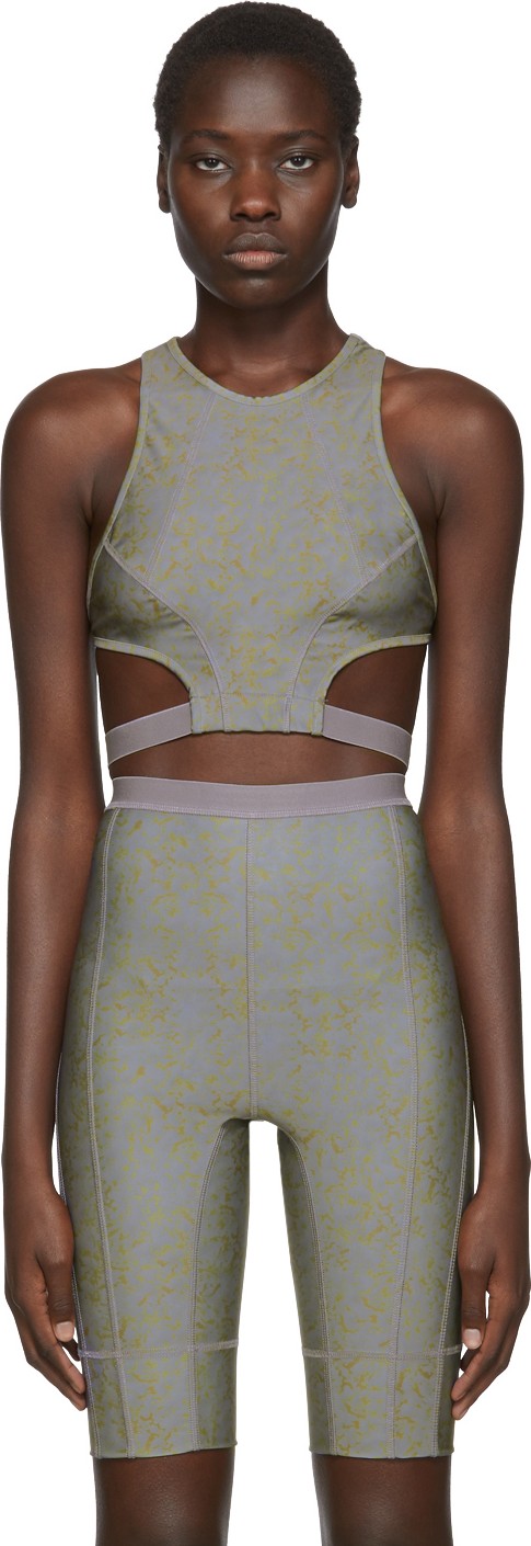 Charlotte Knowles SSENSE Exclusive Grey Void Sports Bra