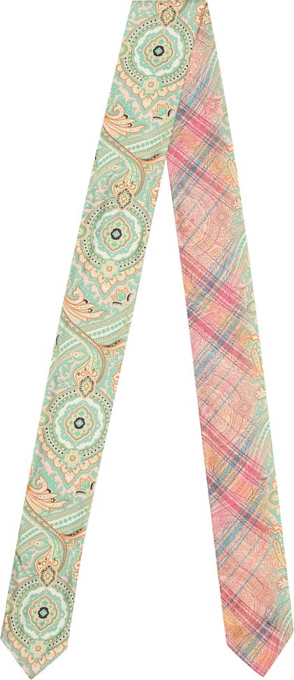 Etro Printed silk scarf
