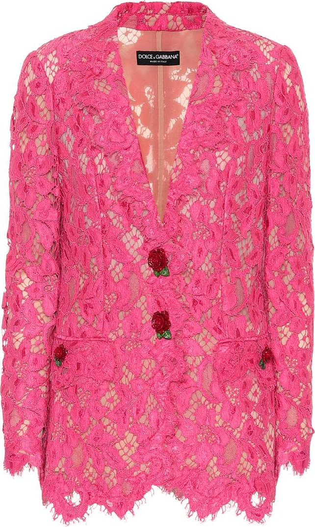 Dolce & Gabbana Floral lace blazer