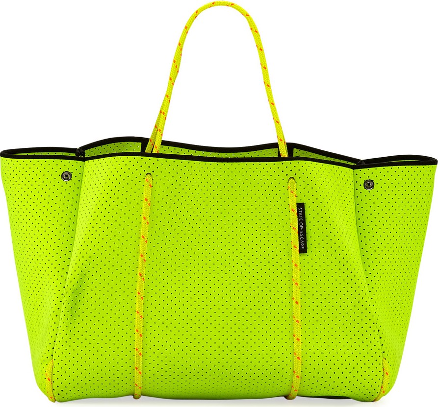 State of Escape Escape Perforated Neoprene Tote Bag, Bright Yellow