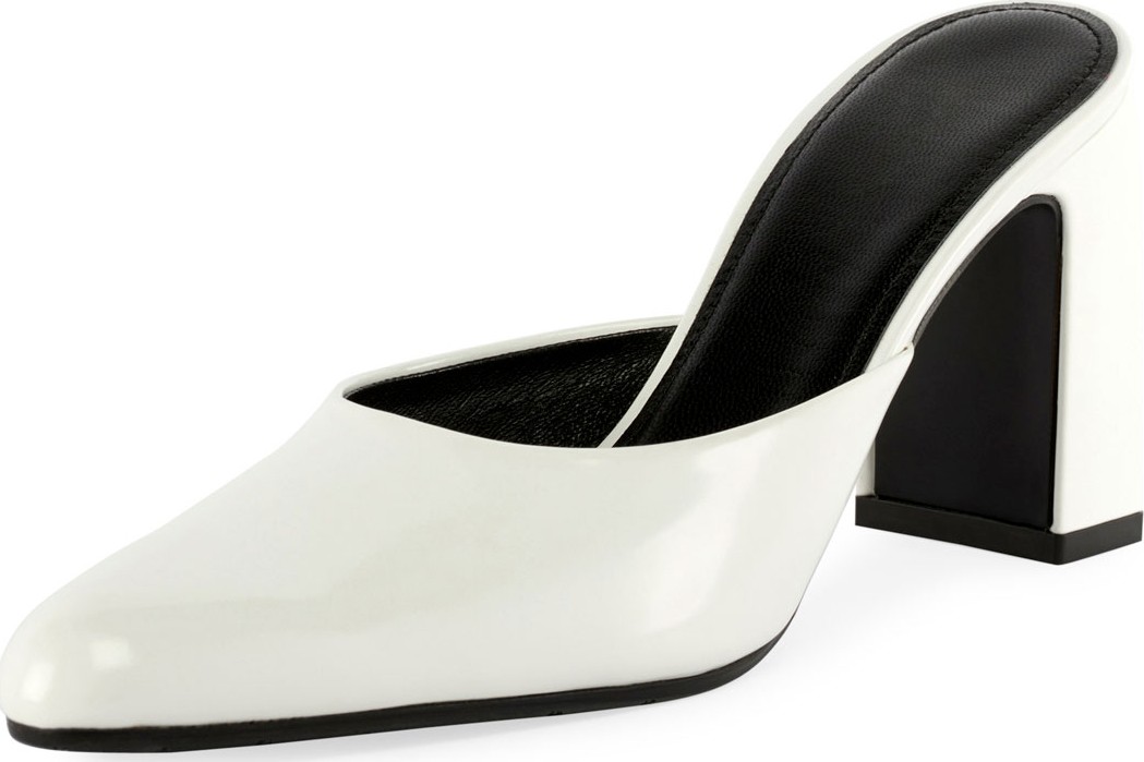 Balenciaga Round Patine Calf Mules