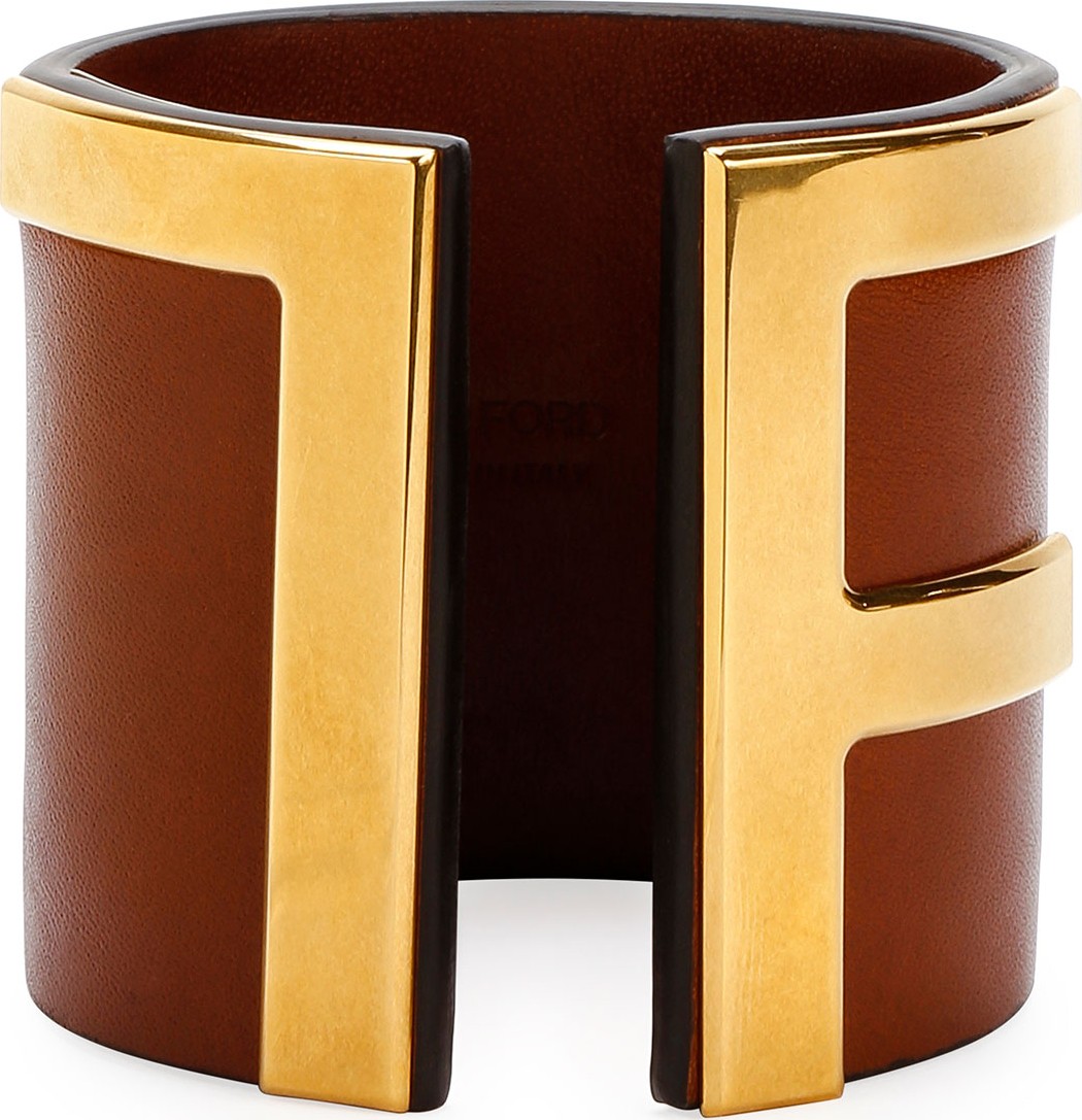 TOM FORD Leather TF Bangle Bracelet