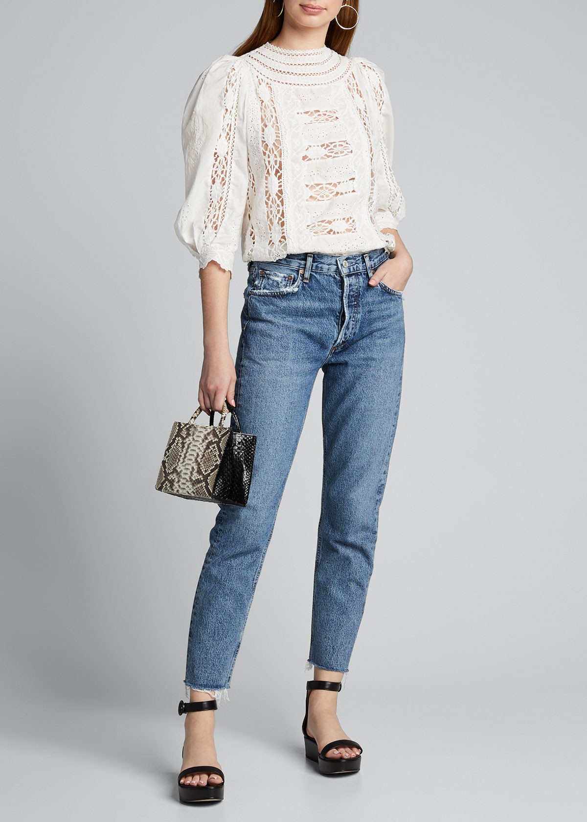 SEA Lea 3/4-Sleeve Top