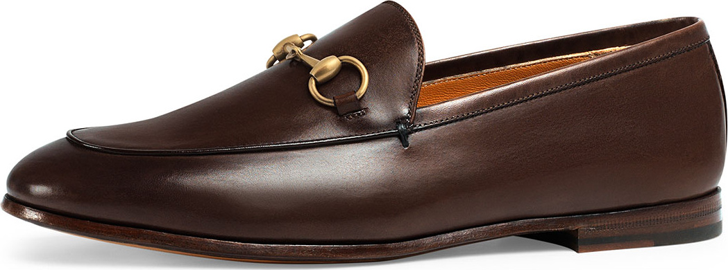 Gucci Leather Bit Loafer, Cocoa
