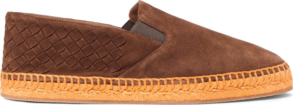 Bottega Veneta Intrecciato Suede Espadrilles