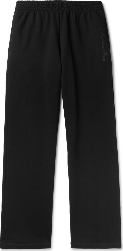 Martine Rose Wide-Leg Loopback Cotton-Jersey Sweatpants Martine Rose Wide-Leg Loopback Cotton-Jersey Sweatpants