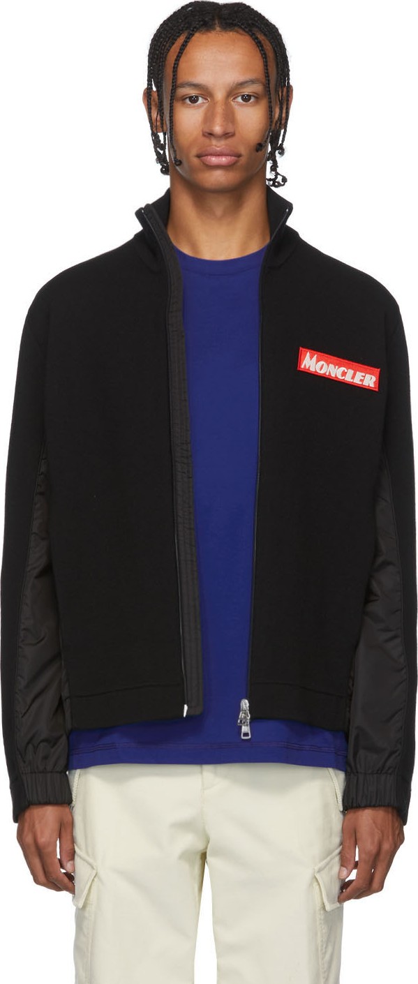 Moncler Black Maglione Tricot Jacket