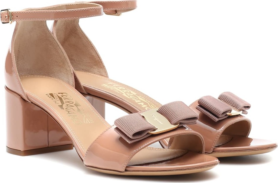 Salvatore Ferragamo Gavina 55 patent leather pumps