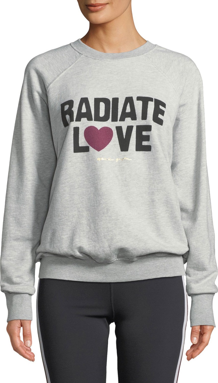 Spiritual Gangster Radiate Love Graphic Crewneck Sweater